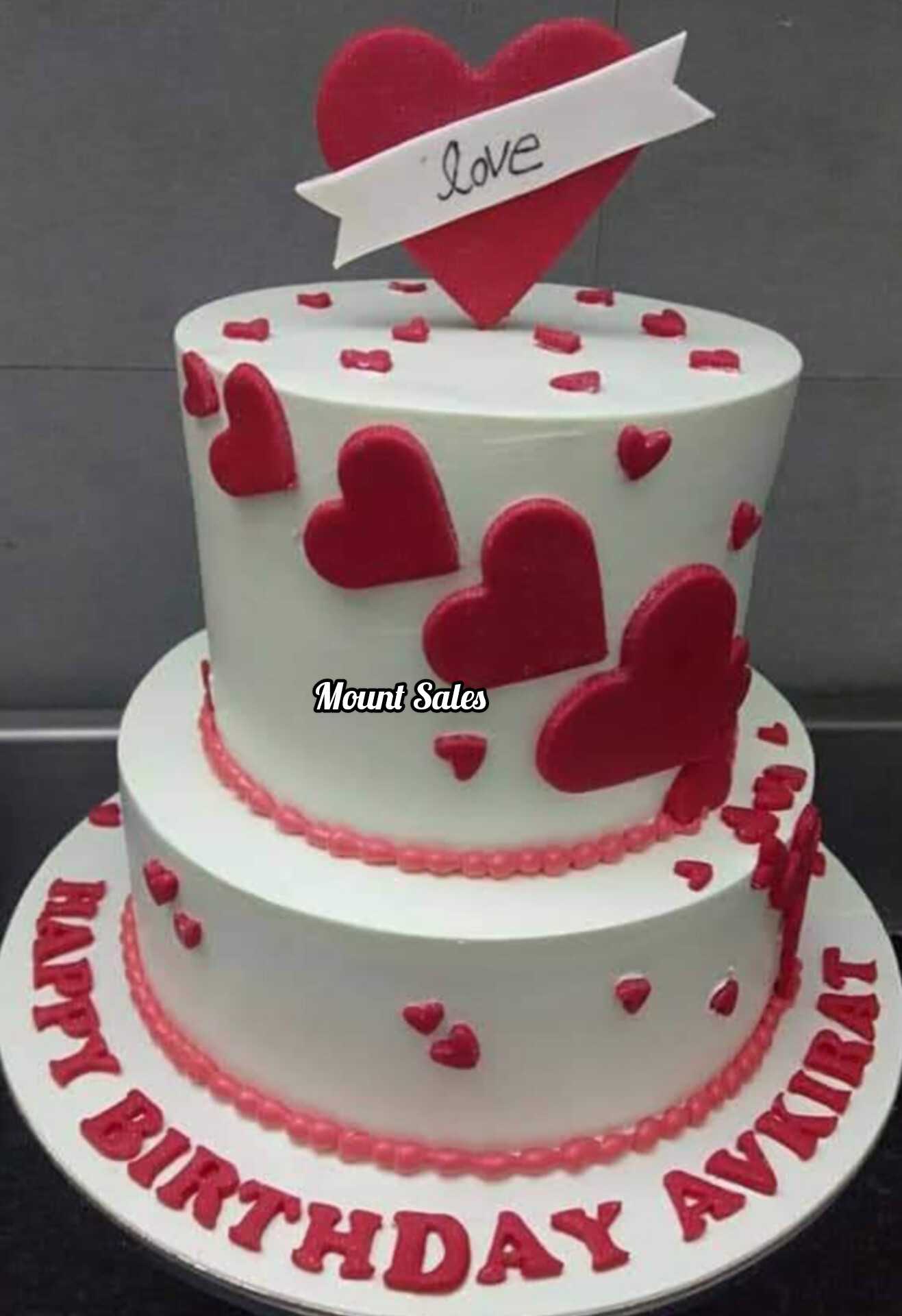 Premium RED N White Velvet Cake